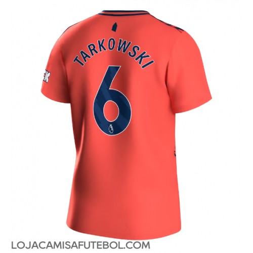 Camisa de Futebol Everton James Tarkowski #6 Equipamento Secundário 2023-24 Manga Curta